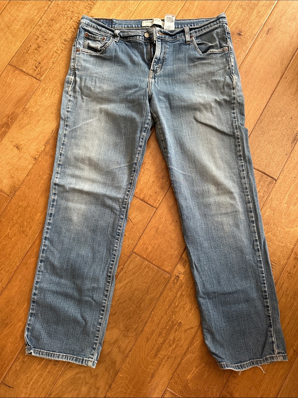 Levi Women’s Straight Leg 505 Blue Denim Jeans